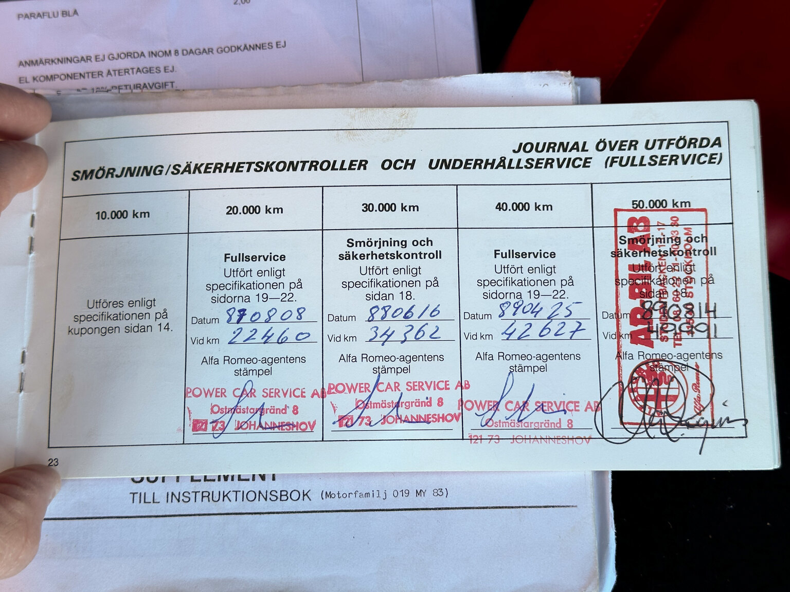 Documentation for 1985 Alfa Romeo GTV 6 2.5