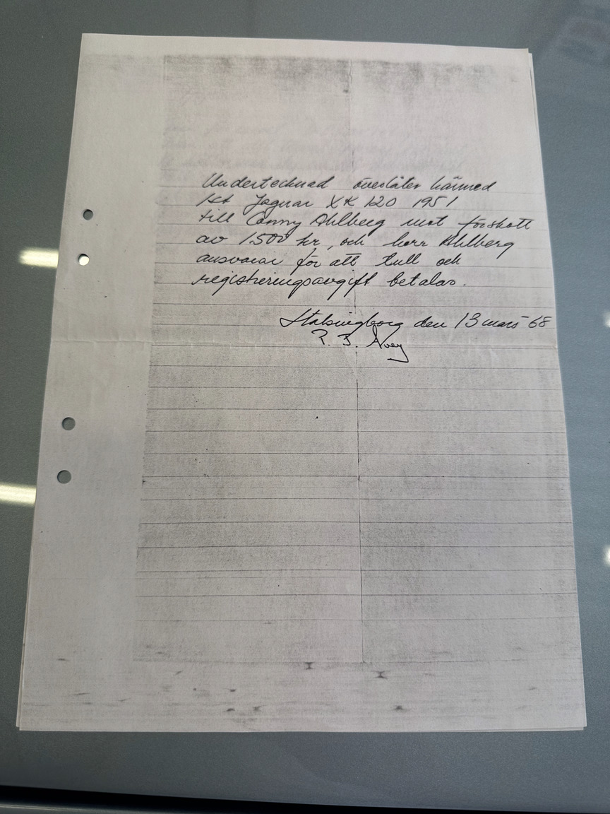 Dokumentation, 1951 Jaguar XK 120