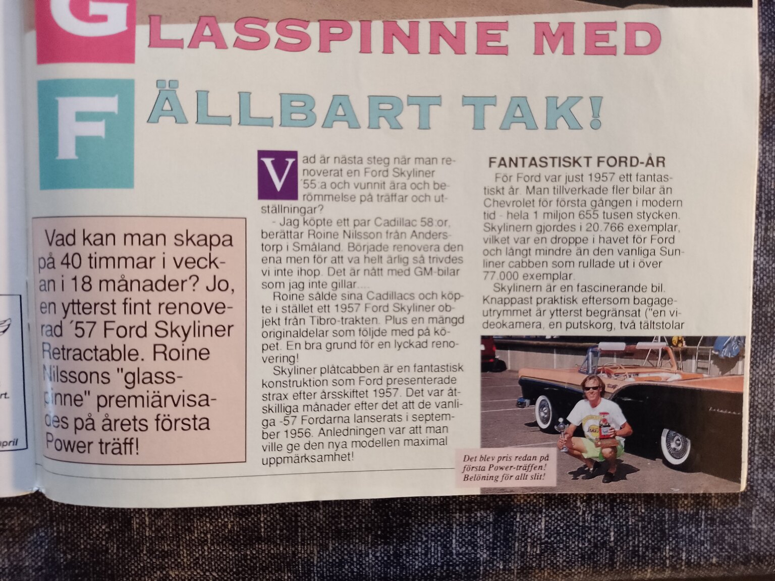 Documentation for 1957 Ford Fairlane 500 Skyliner Retract