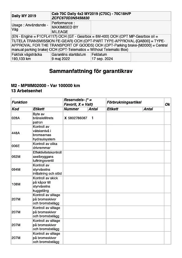 Dokumentation för 2022 Iveco Daily 70-180 chassis Biltransport (11)