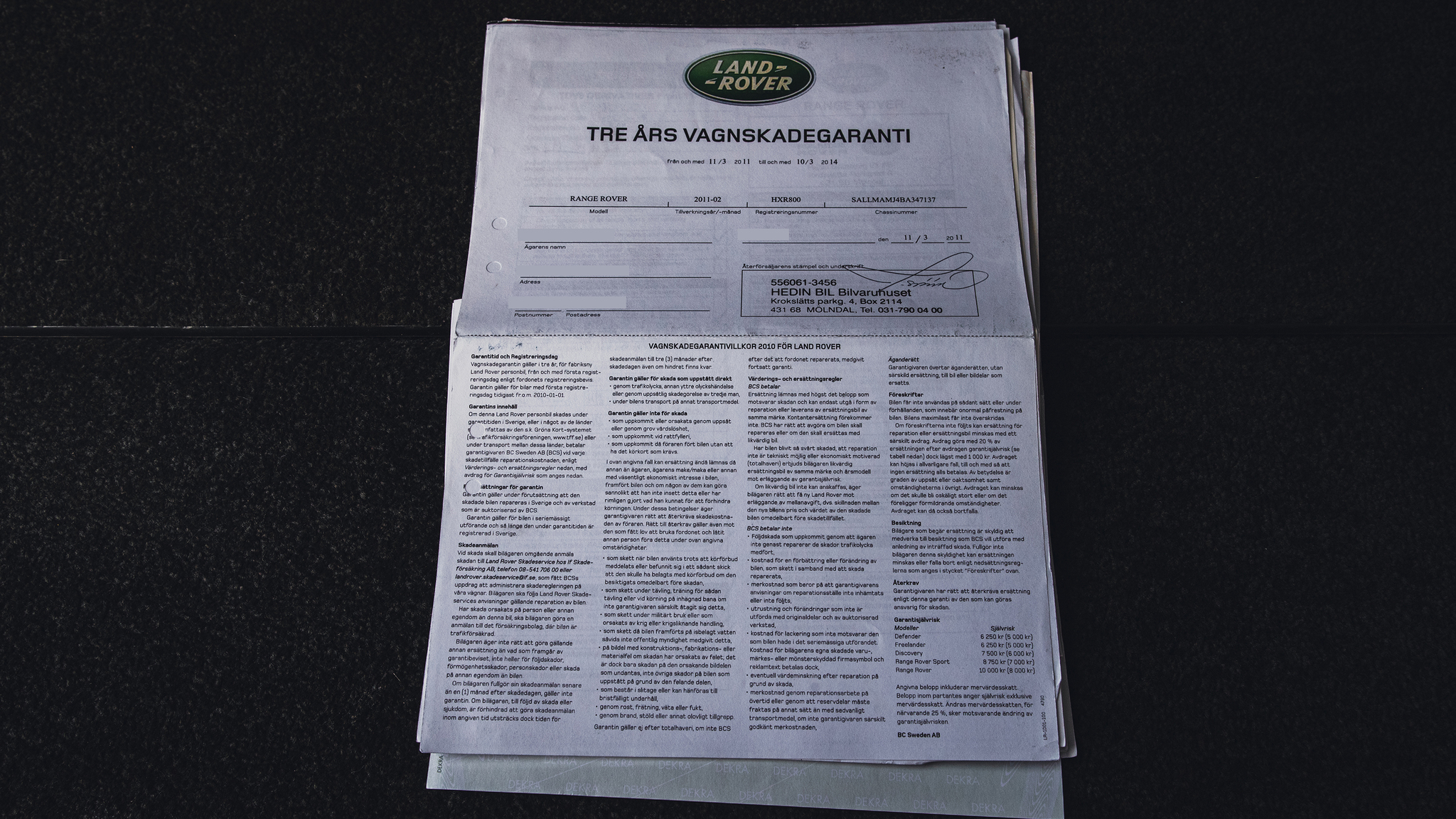 Dokumentation, 2011 Range Rover TDV8 Autobiography  (31)