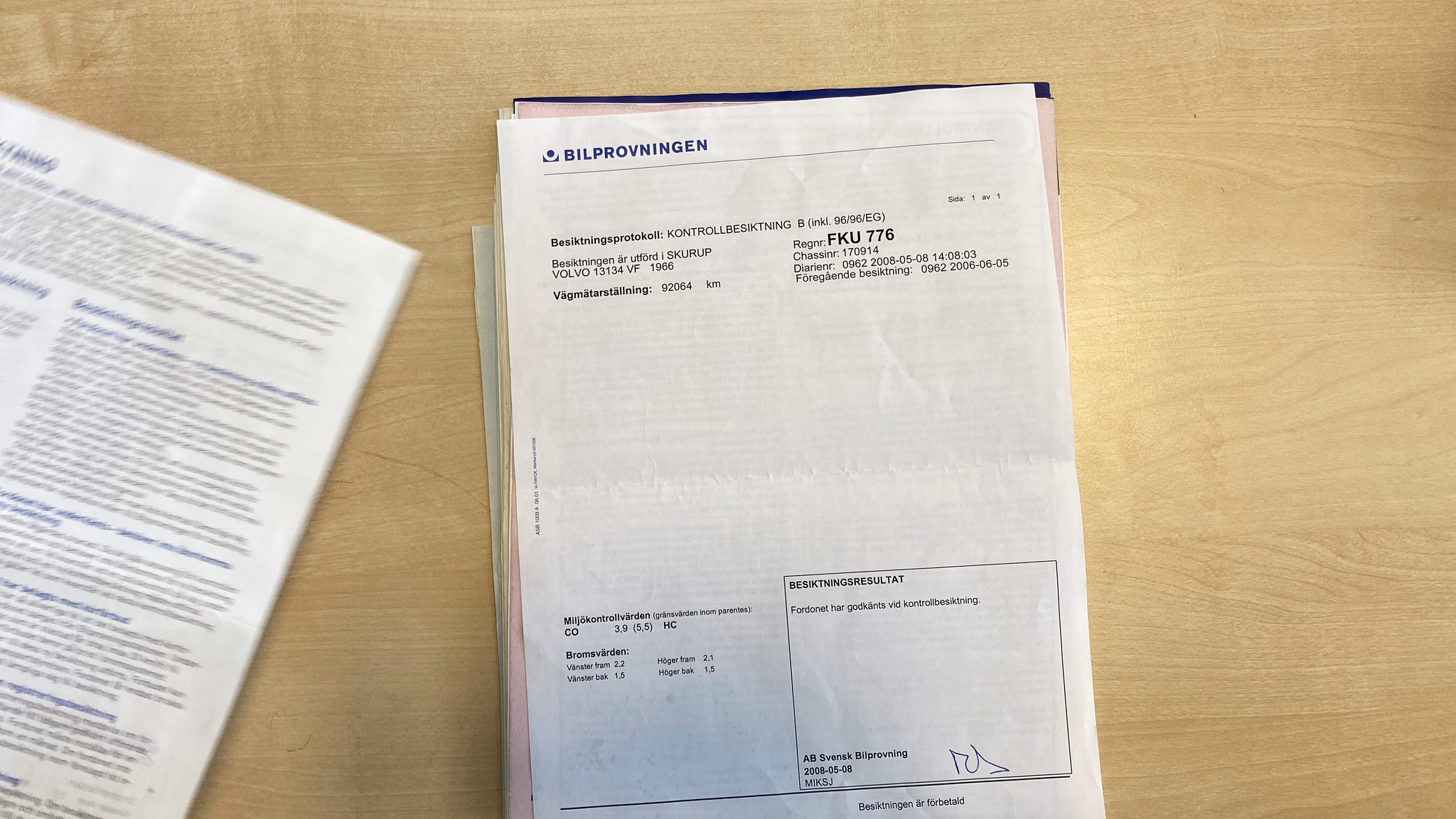 Dokumentation för 1966 Volvo Amazon (35)