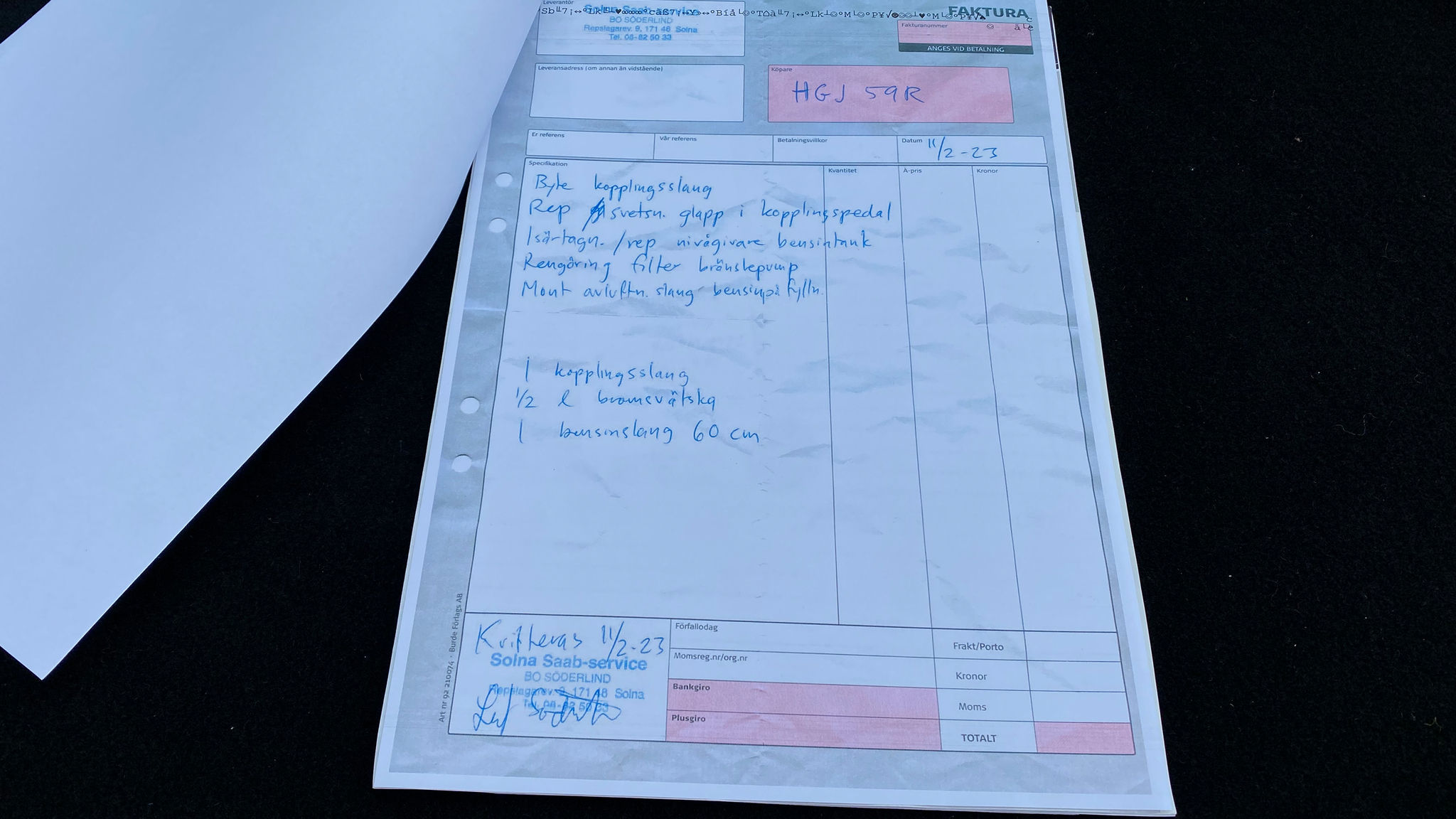 Dokumentation för 1979 Saab 900 Turbo (17)