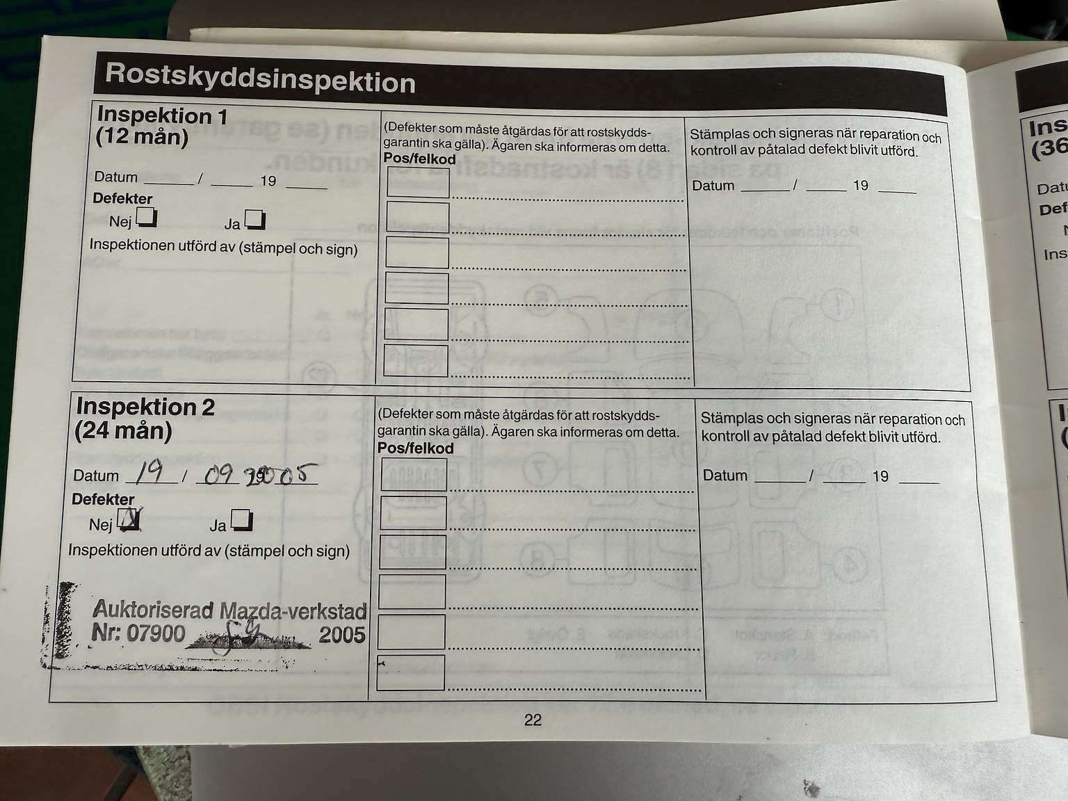 Dokumentation för 1999 Mazda MX-5