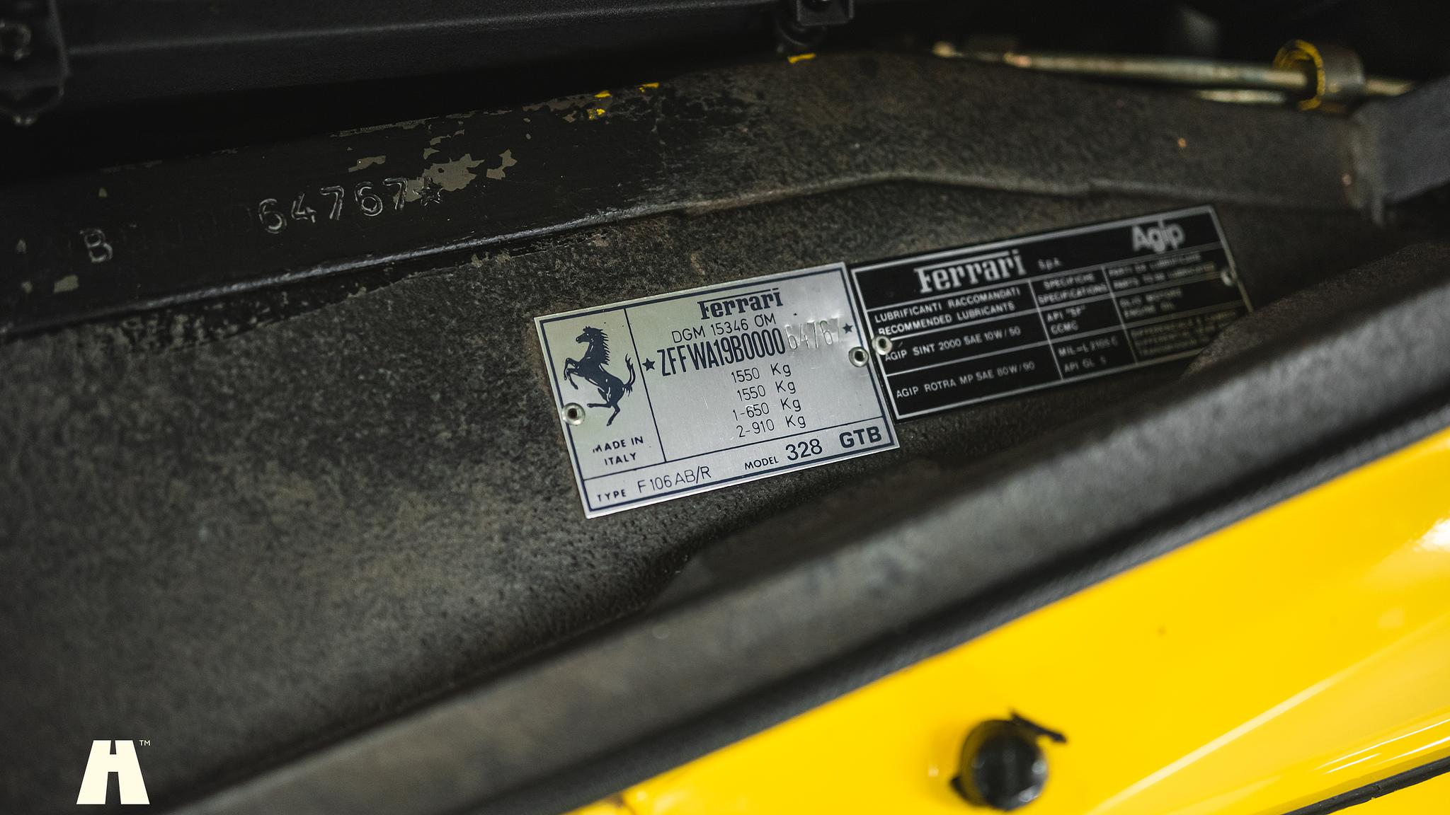 1986 Ferrari 328 GTB, Mekanik