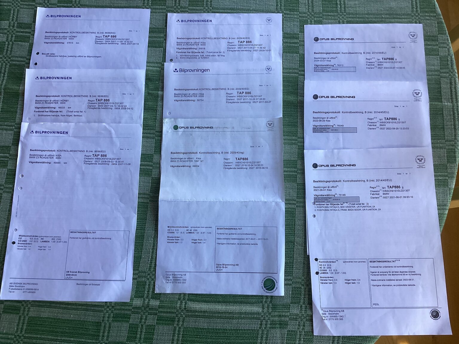 Documentation for 1998 BMW Z3 M Roadster