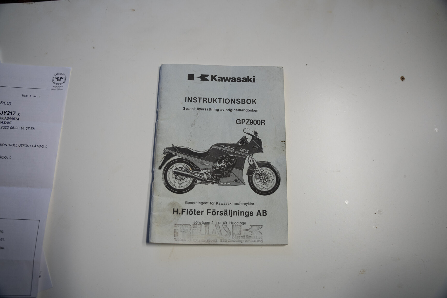 Dokumentation, 1990 Kawasaki ZX900R