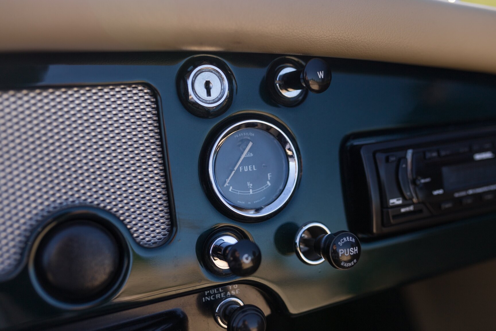 Interiörbild 1958 MG MGA 1500