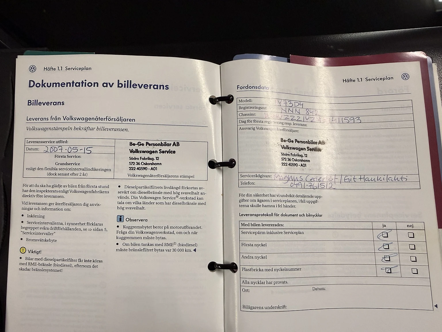 Dokumentation, 2007 VW Beetle 1600 Cabriolet  (5)