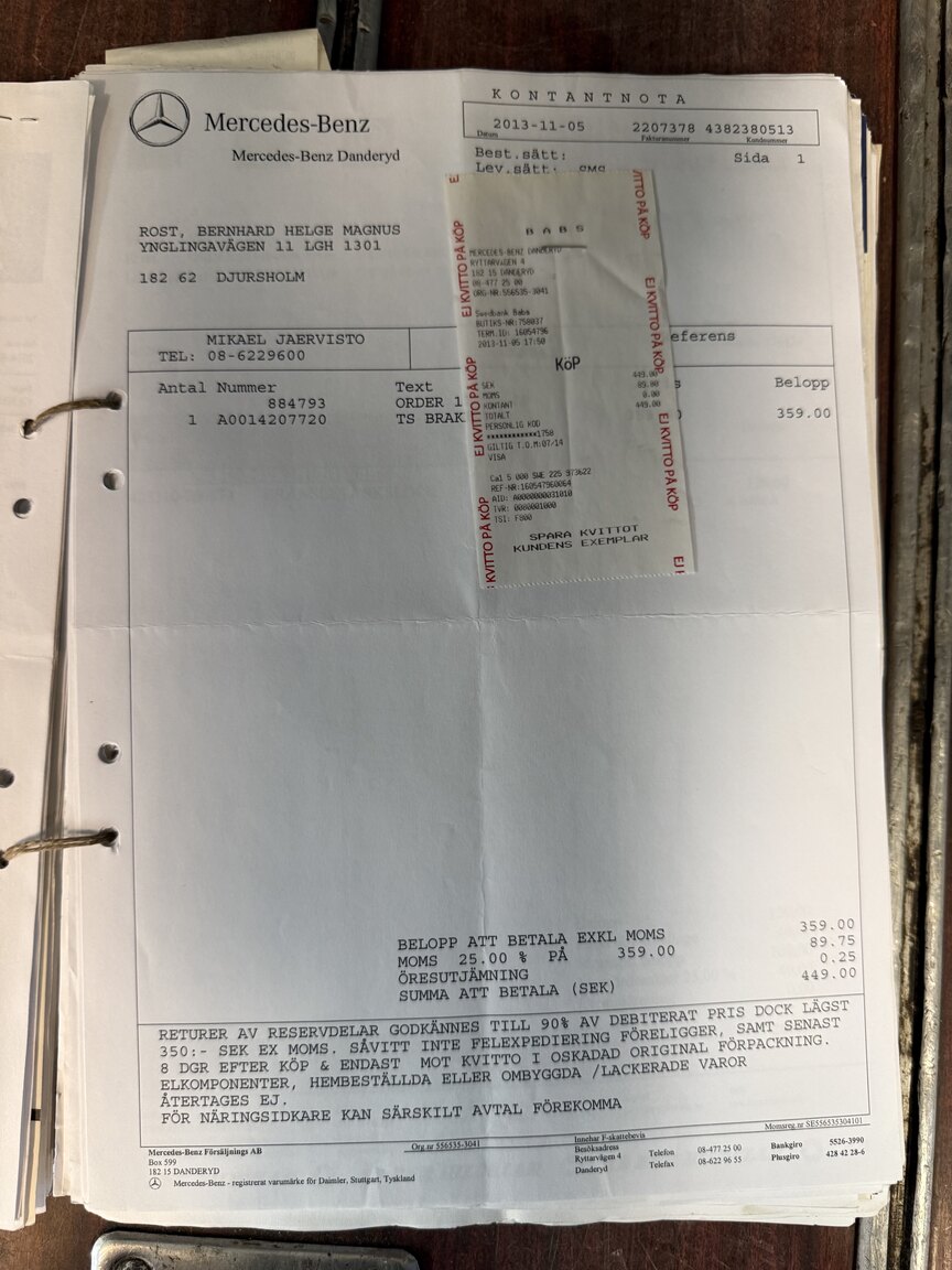 Documentation for 1967 Mercedes-Benz 230 Safari