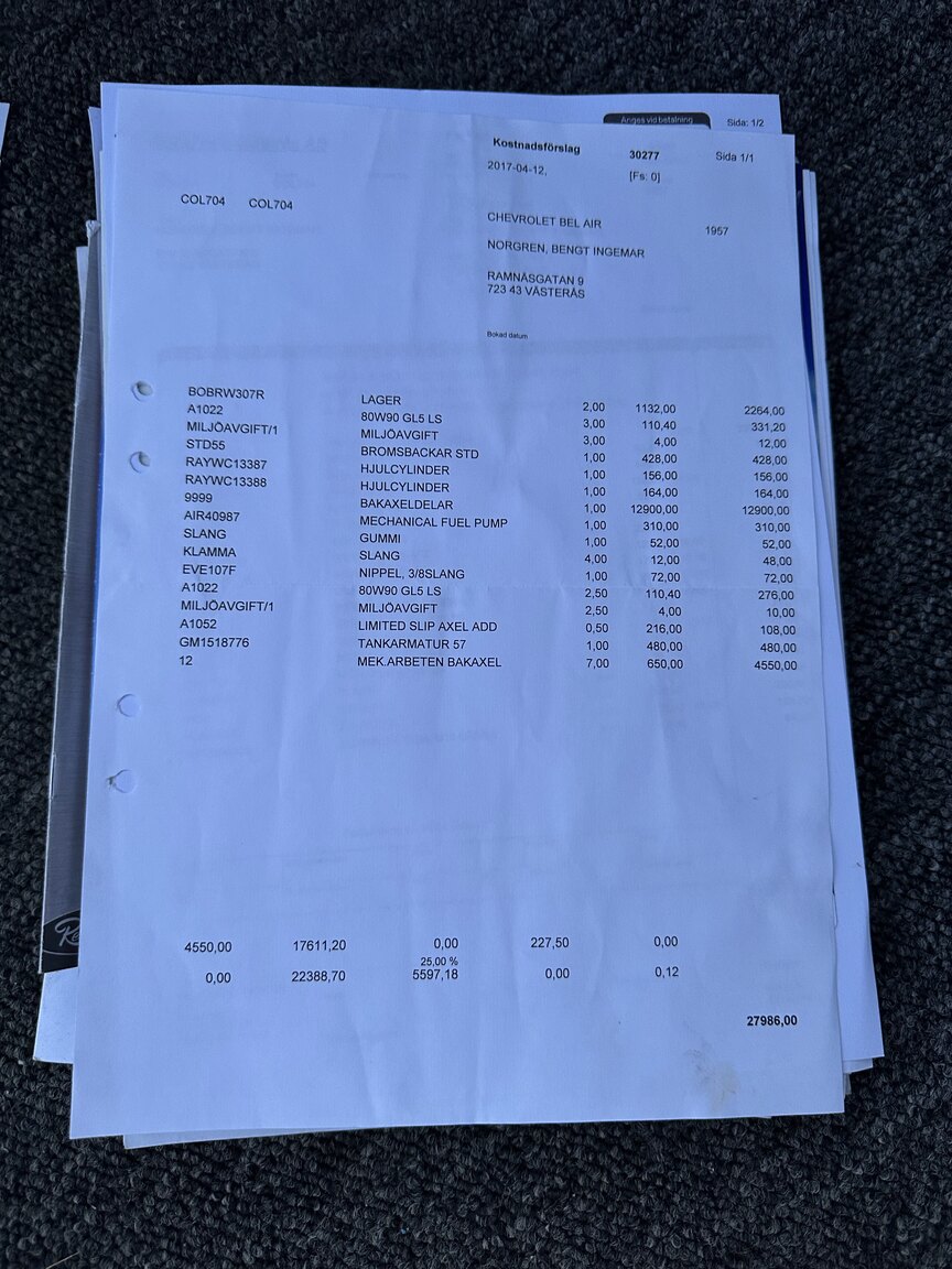 Dokumentation för 1957 Chevrolet Bel Air Sport Coupé (10)