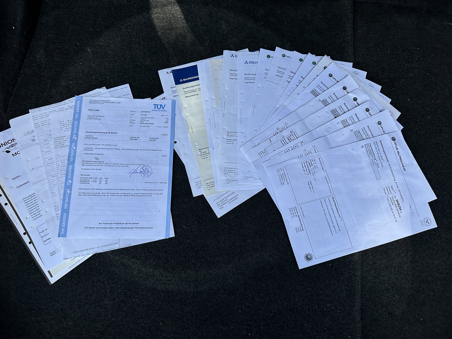 Documentation for 2001 Jaguar XJR