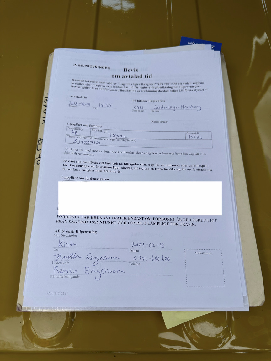 Documentation for 1976 Toyota Land Cruiser BJ40
