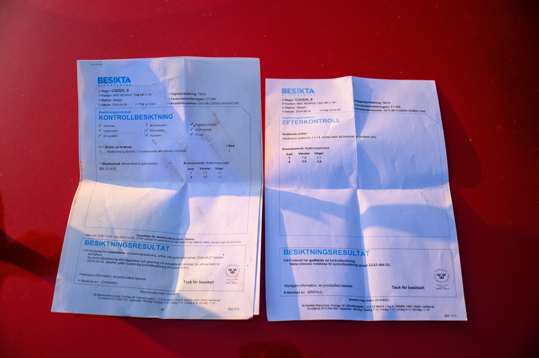 Documentation for 1970 BMC Morris 1300 MKII
