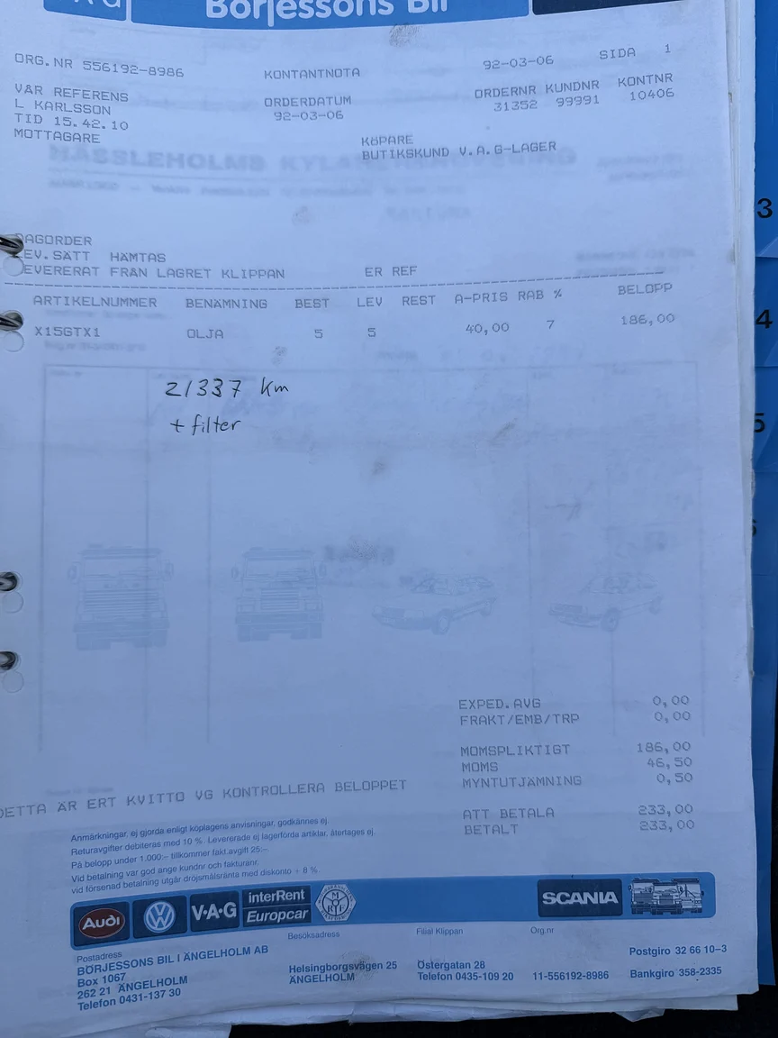 Dokumentation för 1984 PORSCHE 944 Targa (9)