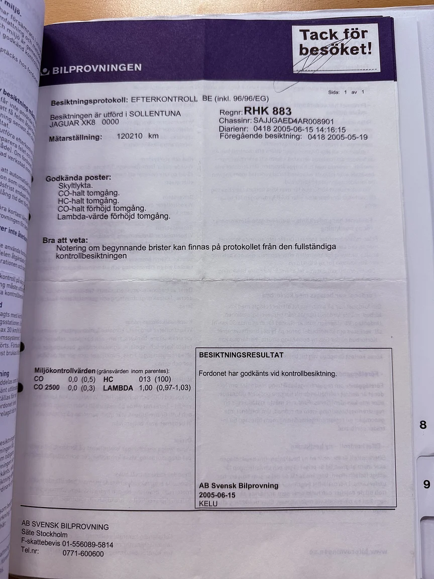 Dokumentation, 1997 Jaguar XK8 (55)