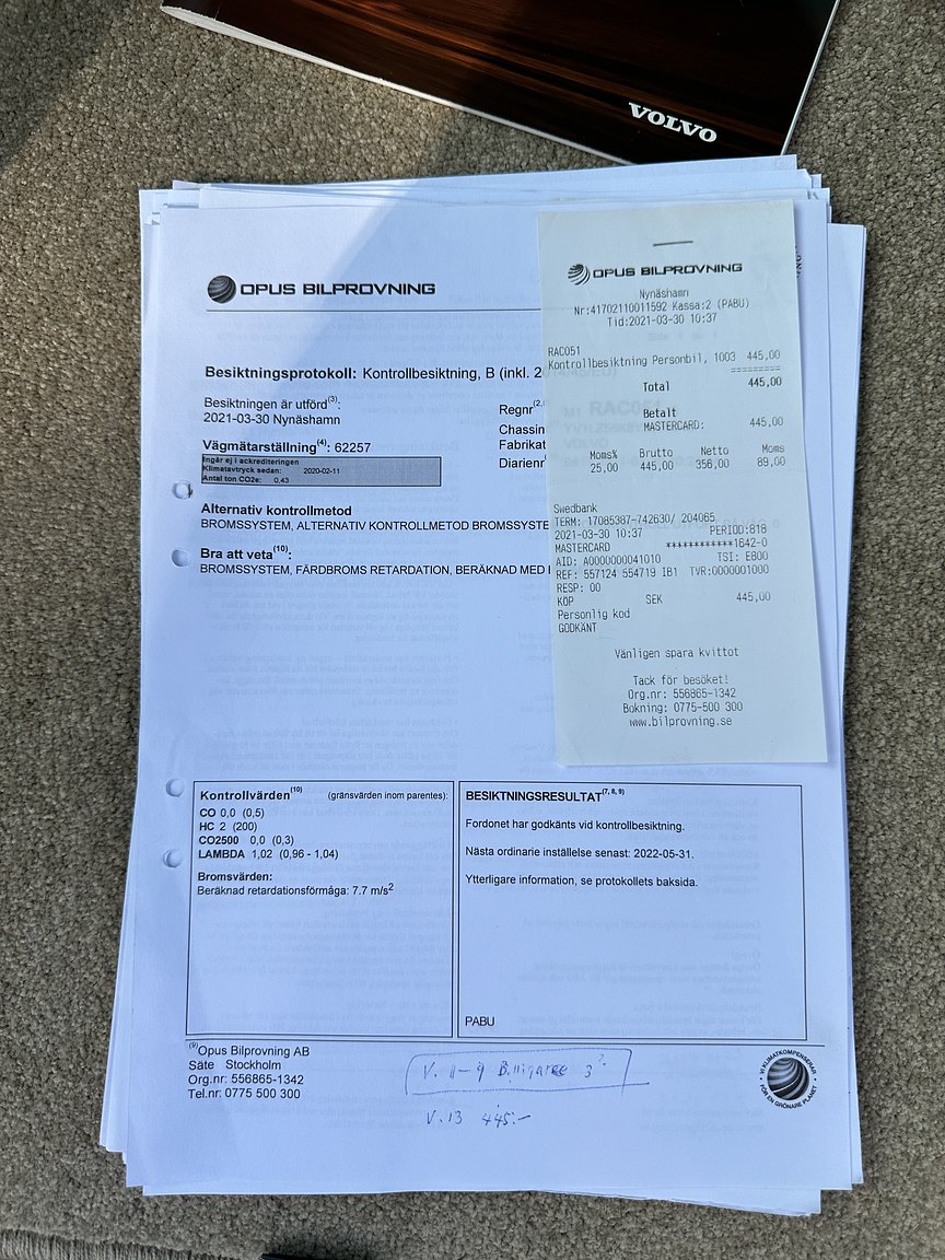 Dokumentation för 2000 Volvo V70 XC 2.4 T AWD 