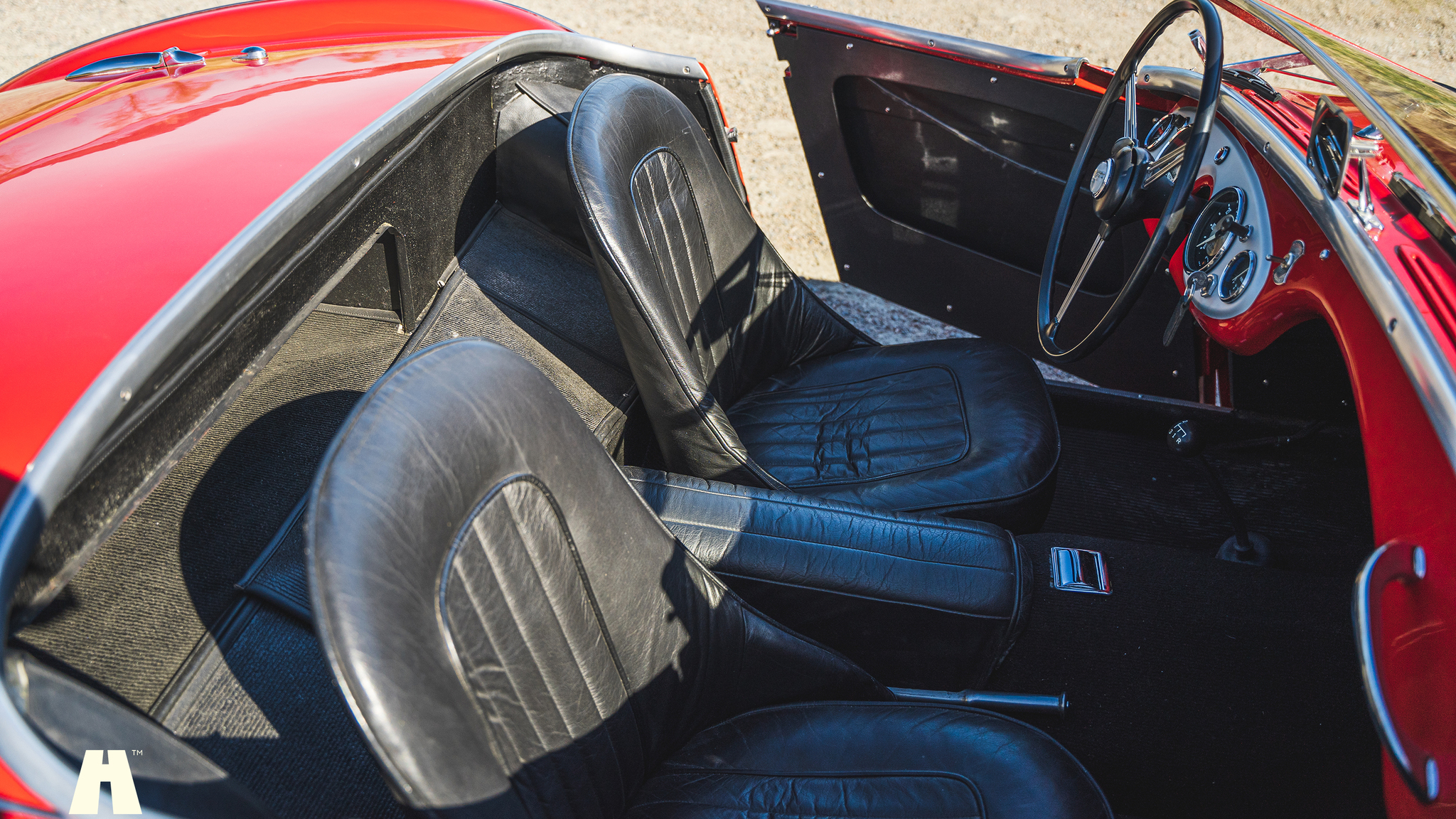 Interiörbild 1954 Austin Healey 100 BN1 (6)