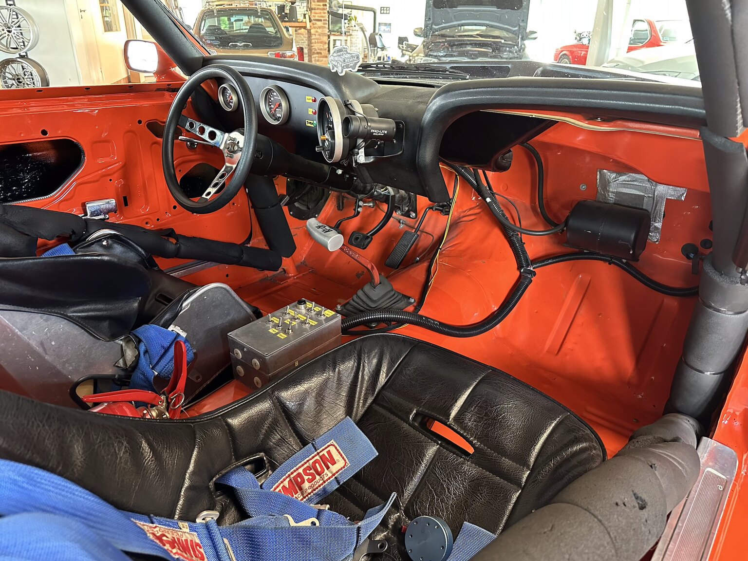 Interior image of 1969 Ford Mustang Fastback Boss Race Car