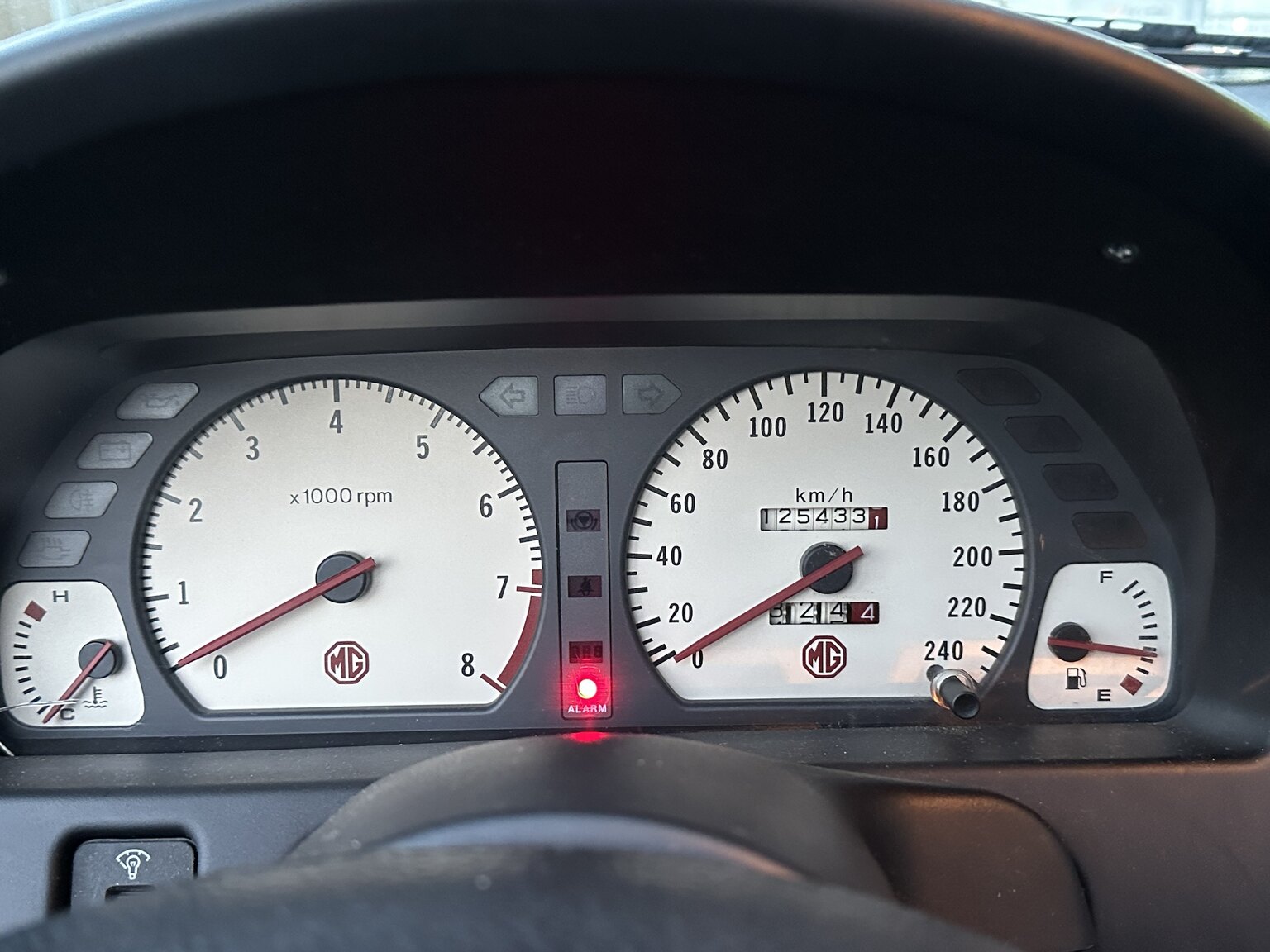 Interiörbild 1996 MG F Roadster