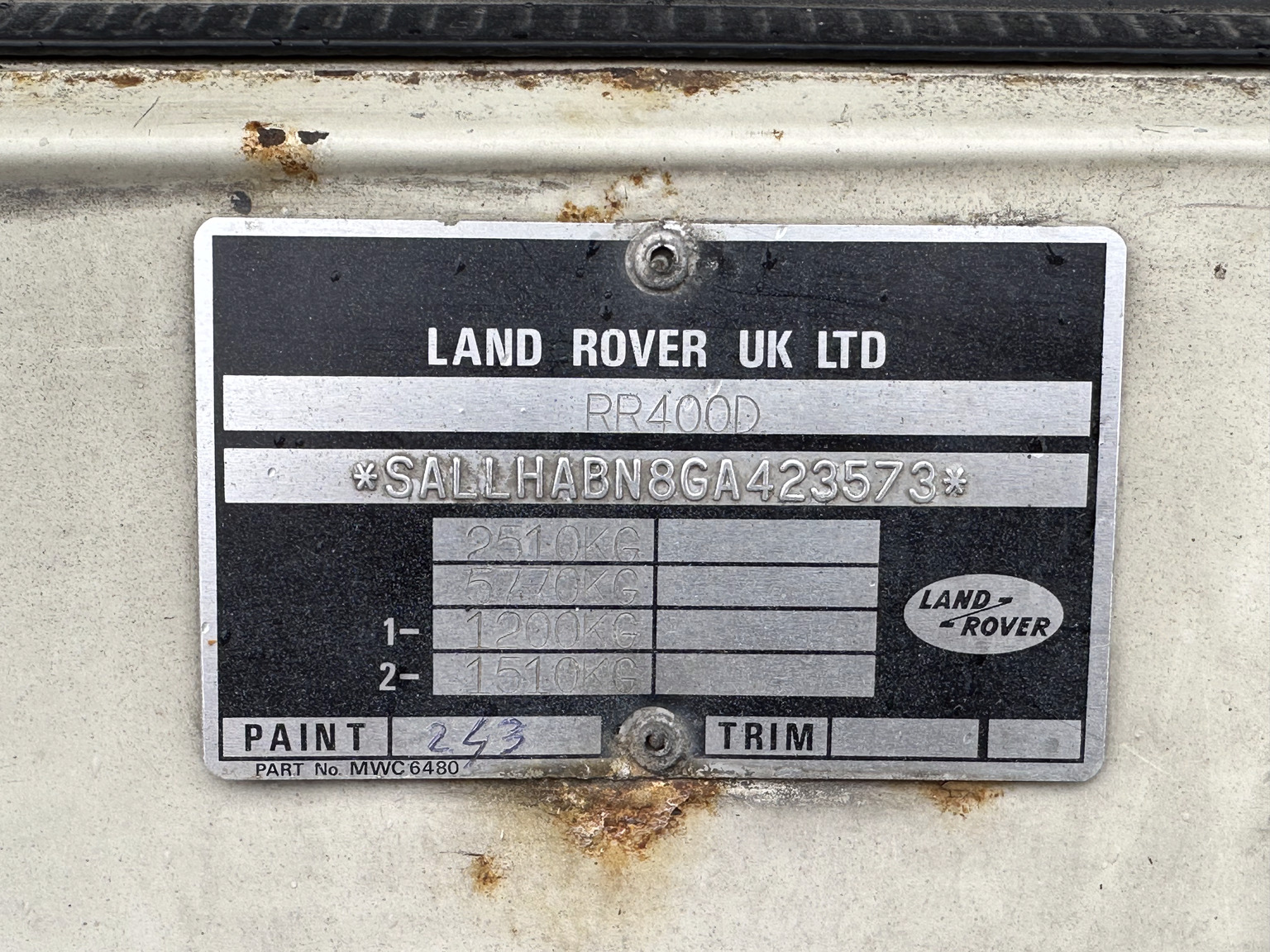 Image of 1990 Range Rover Classic mechanics