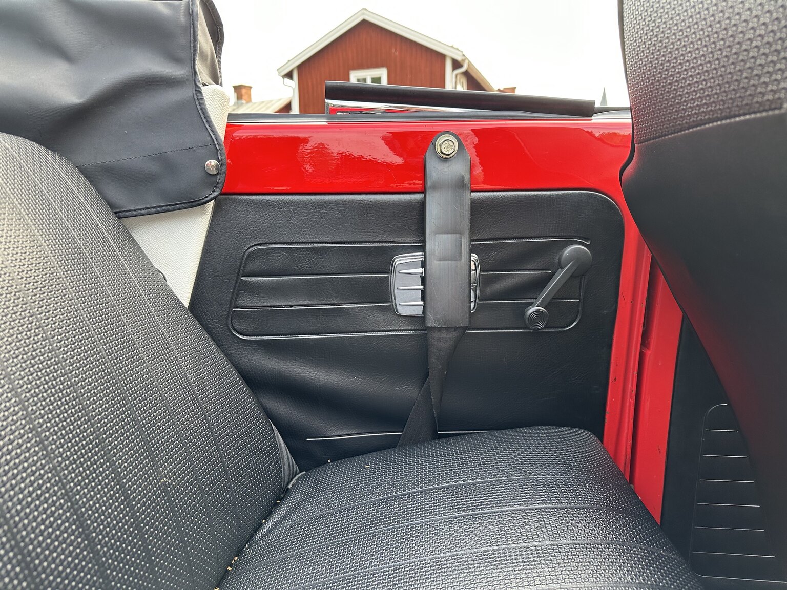 Interiörbild 1971 Volkswagen beetle 1302 cabriolet