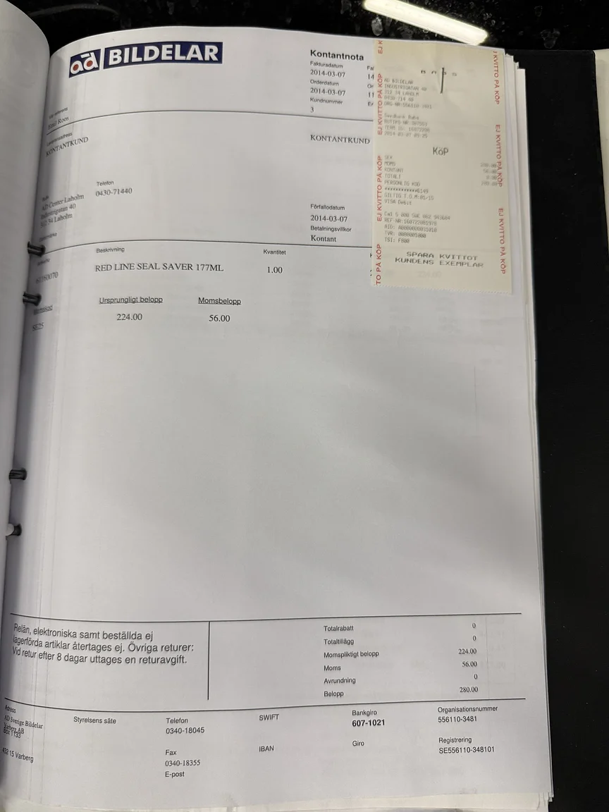 Documentation for 1961 Volvo PV544C Sport (33)