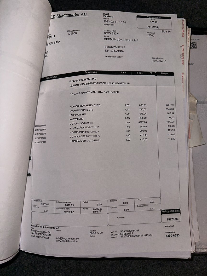 Documentation for 2001 BMW 330Xi