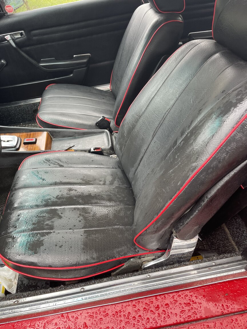 Interiörbild 1973 Mercedes 350 SLC