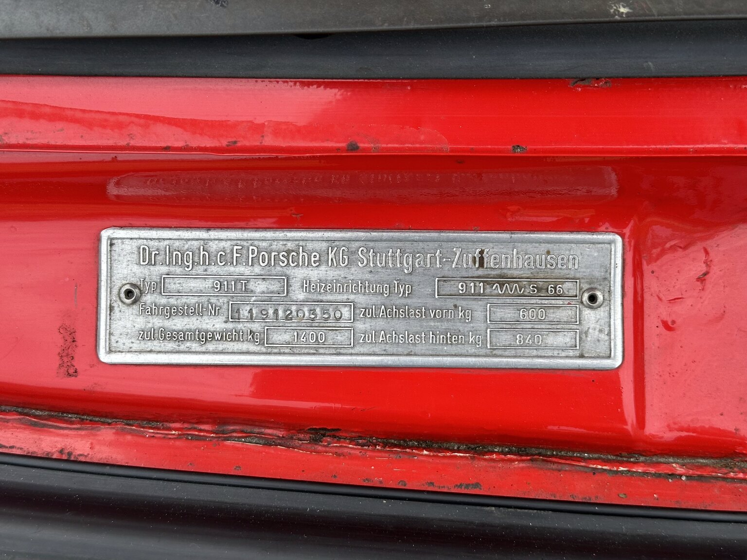 1969 1969 PORSCHE COUPÉ 911 T , Mekanik