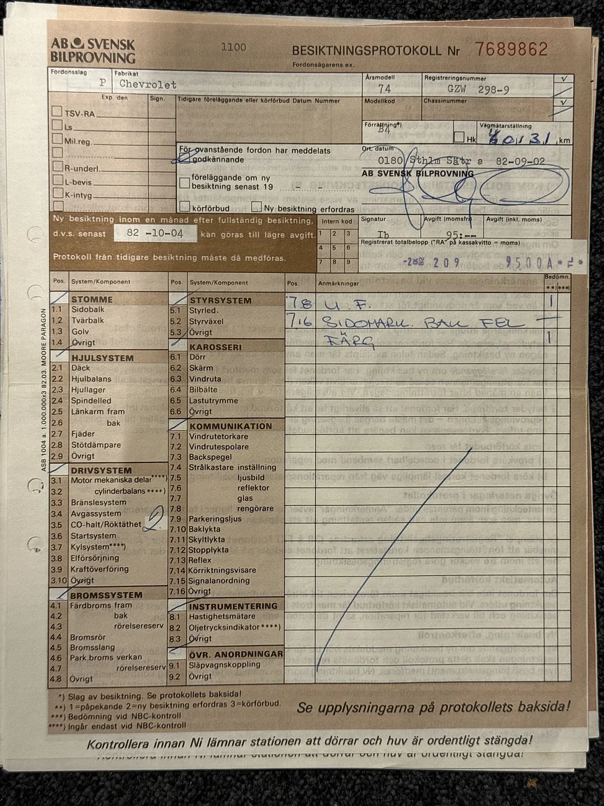 Documentation for 1974 Chevrolet Corvette Stingray (18)