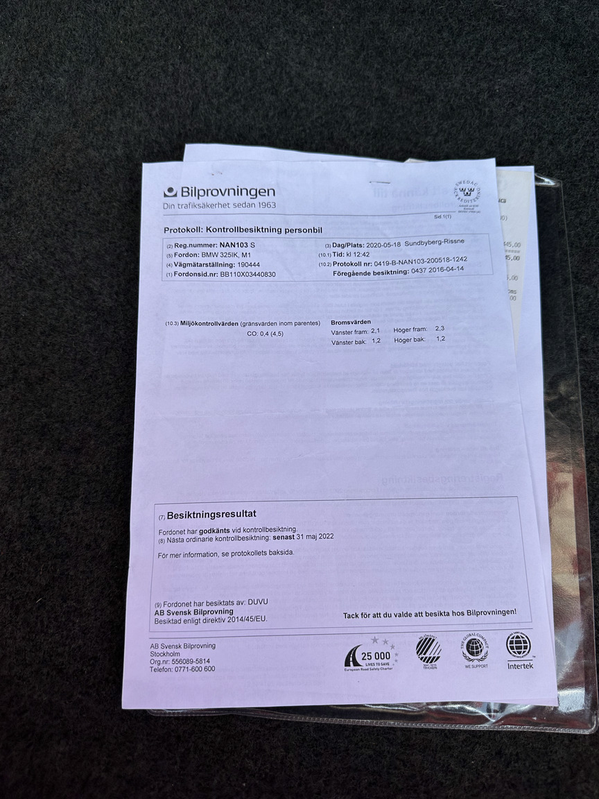 Documentation for 1988 BMW 325 Cabriolet (E30)