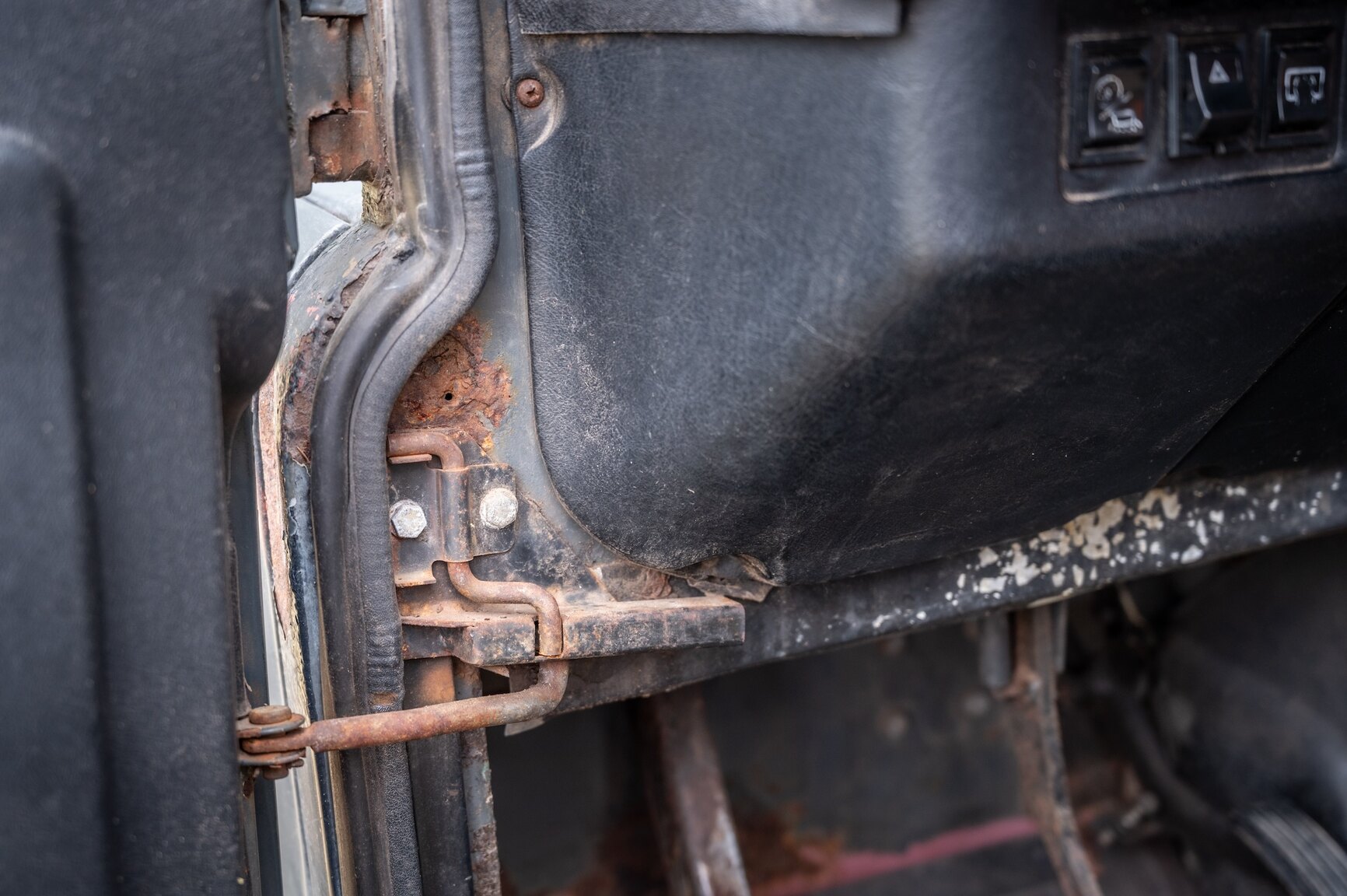 Innenraumfoto von 1986 Land Rover 90 2.5D