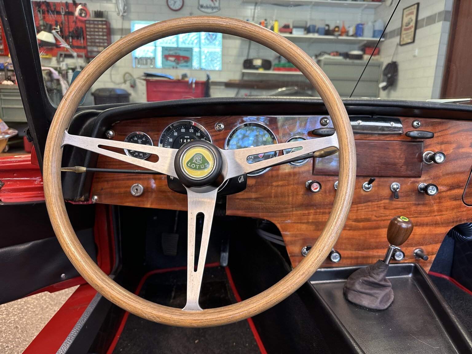 Interiörbild 1964 Lotus Elan S2