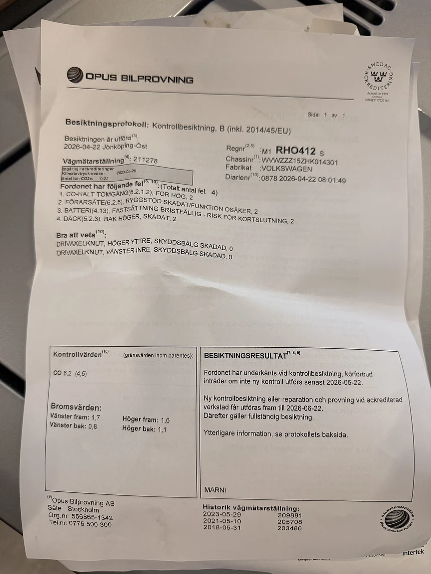 Dokumentation för 1987 VW Golf Cabriolet (4)