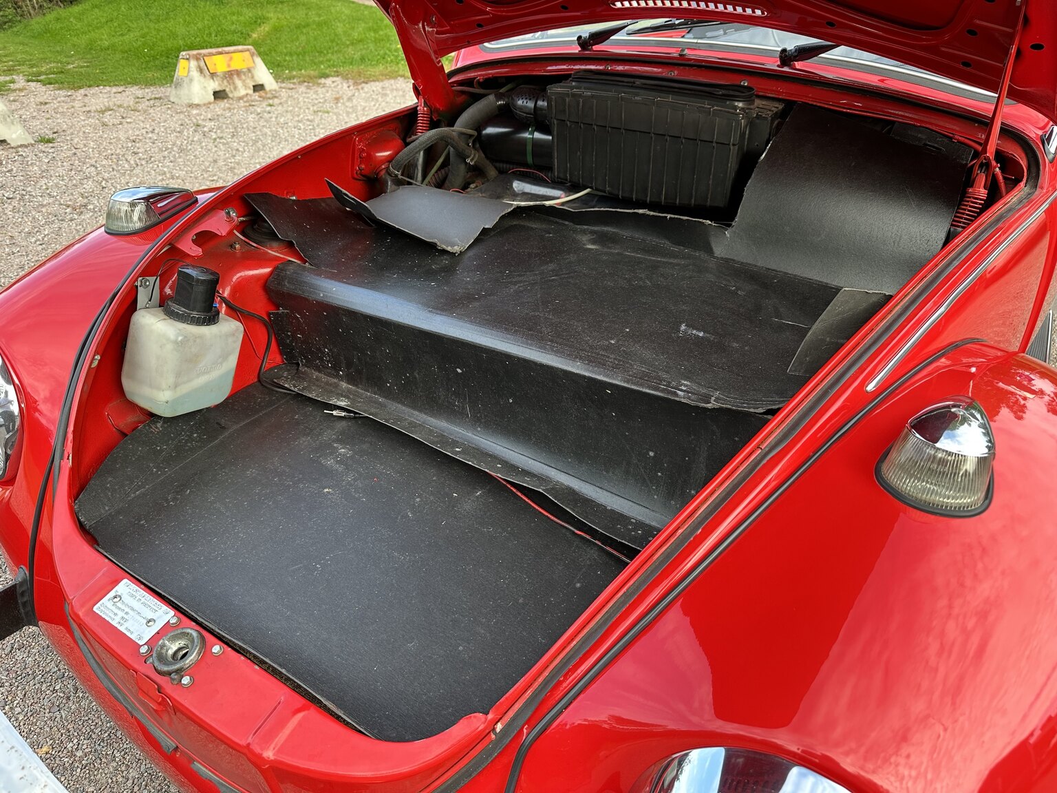 Interiörbild 1971 Volkswagen beetle 1302 cabriolet