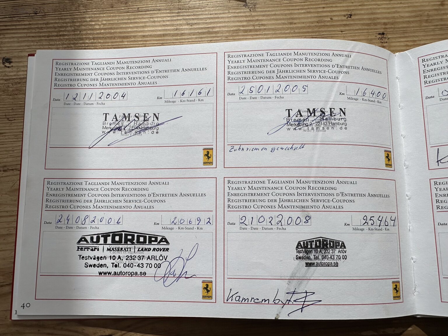 Documentation for 2001 Ferrari 360 Modena V8 Manual (18)