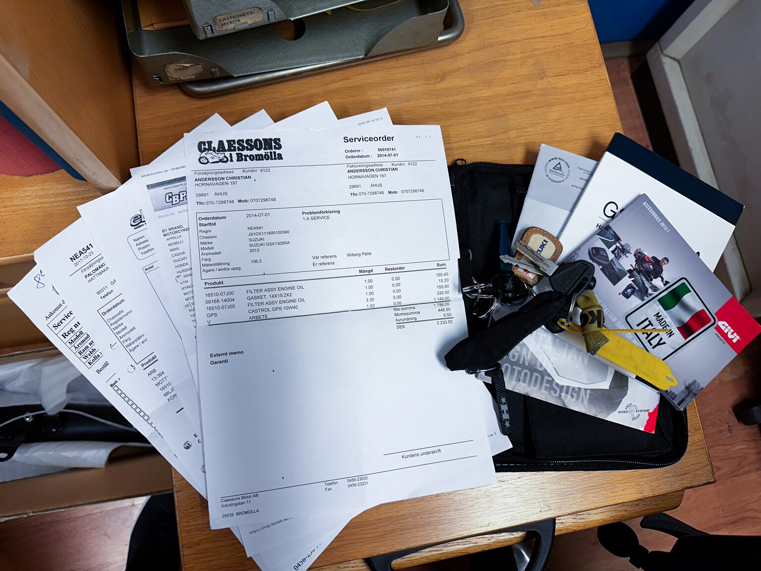 2013 Suzuki GSX1300R Hayabusa, Övrigt