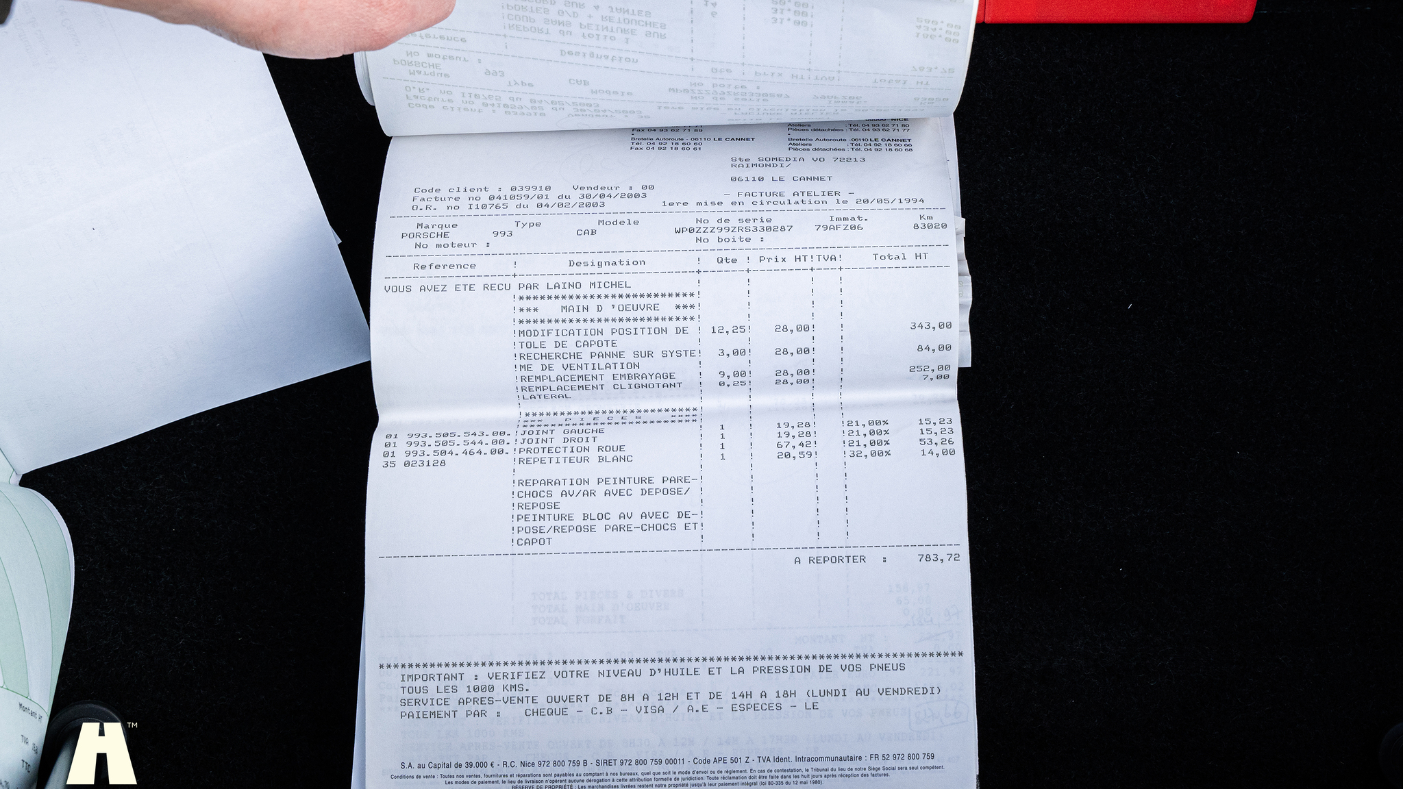 Dokumentation, 1994 Porsche 993 Cabriolet (35)