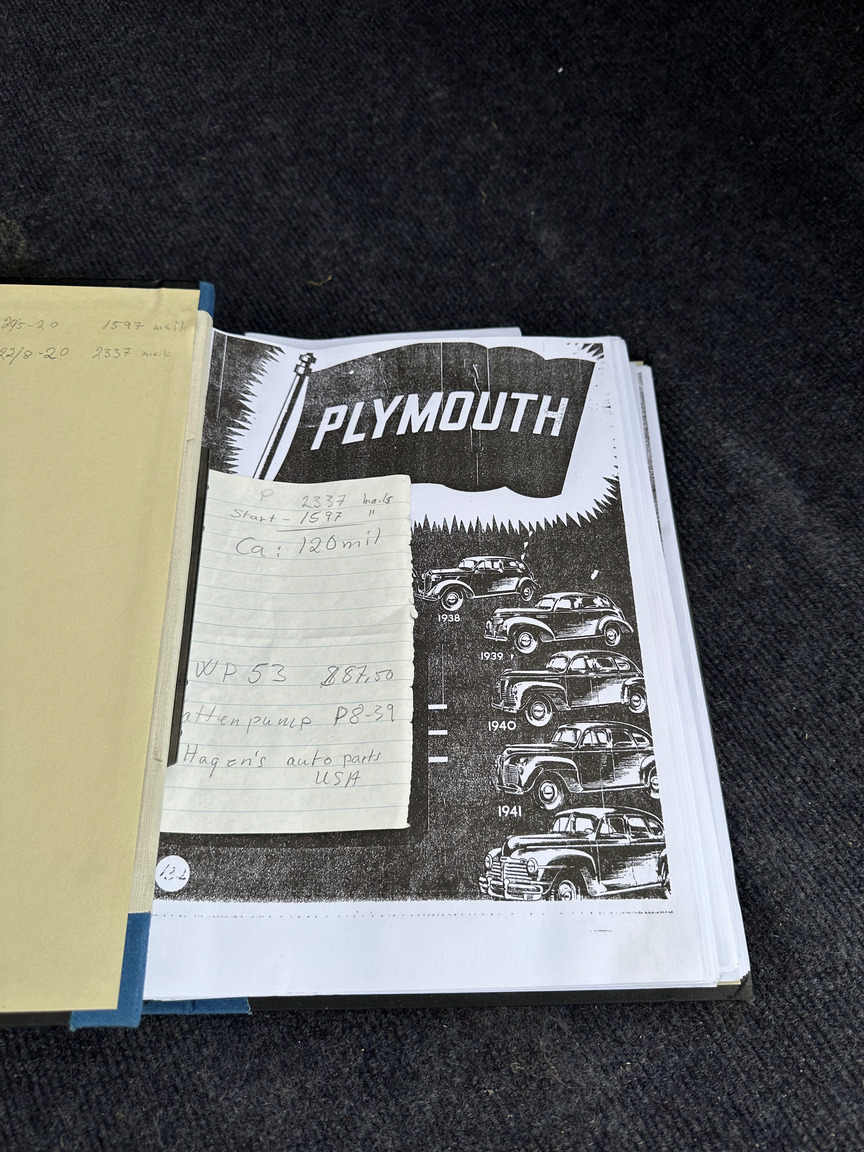 Dokumentation för 1939 Plymouth Road king P8 Coupe  (4)