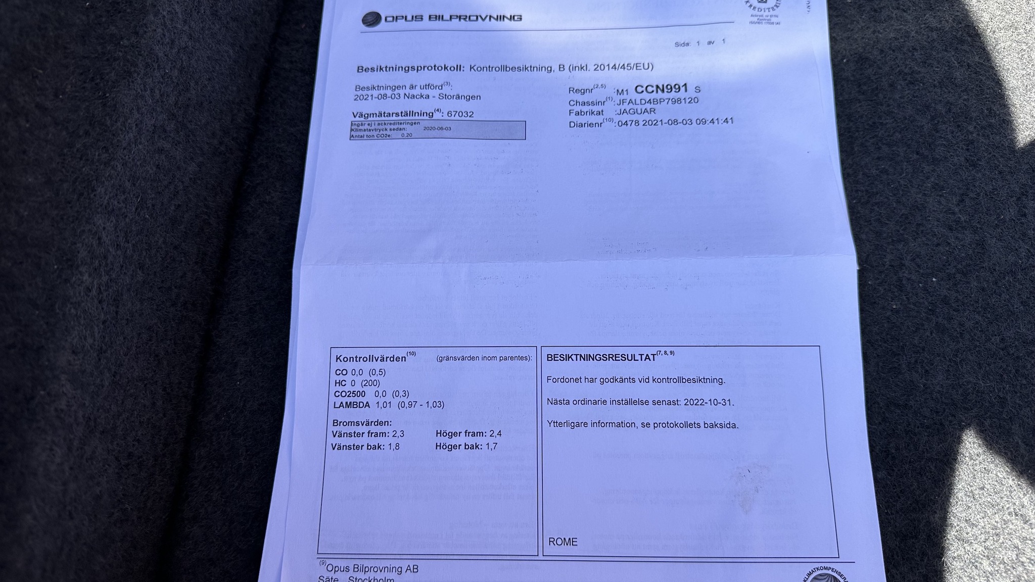 Dokumentation för 1997 Jaguar XJ 4.0 Executive