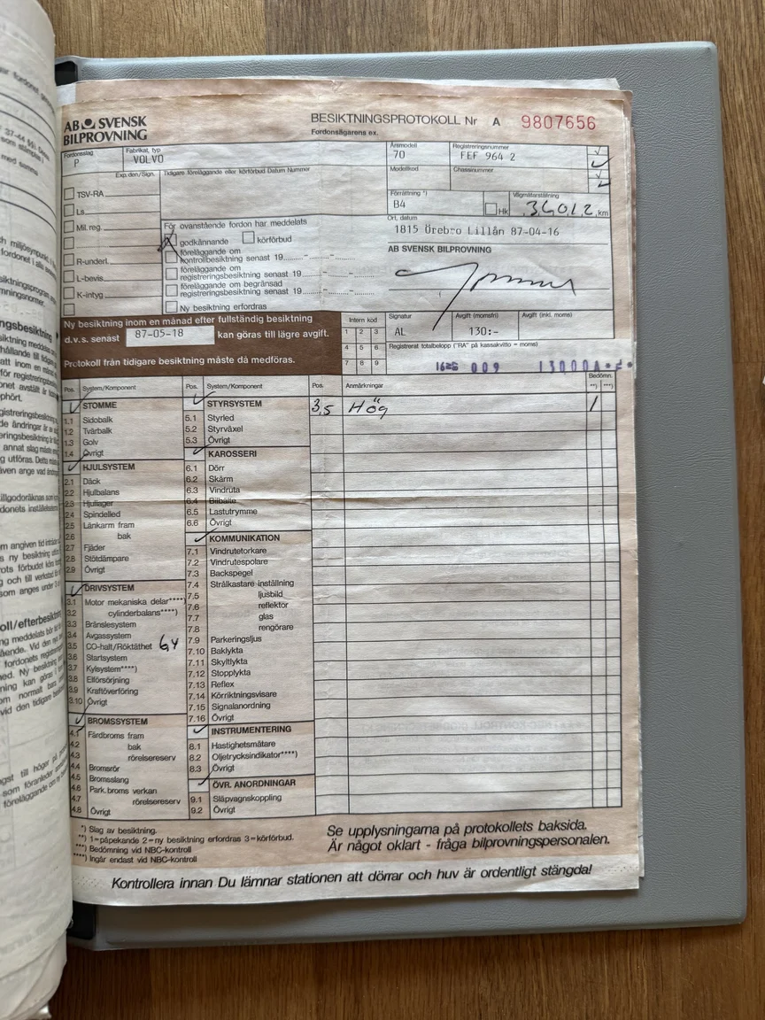 Documentation for 1970 Volvo Amazon (47)