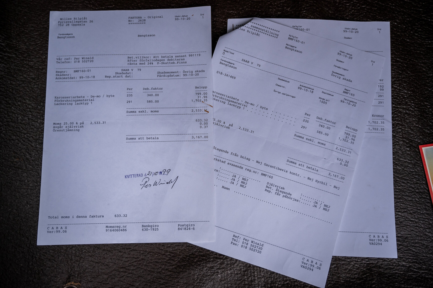 Dokumentation, 1979 Saab 96 GL