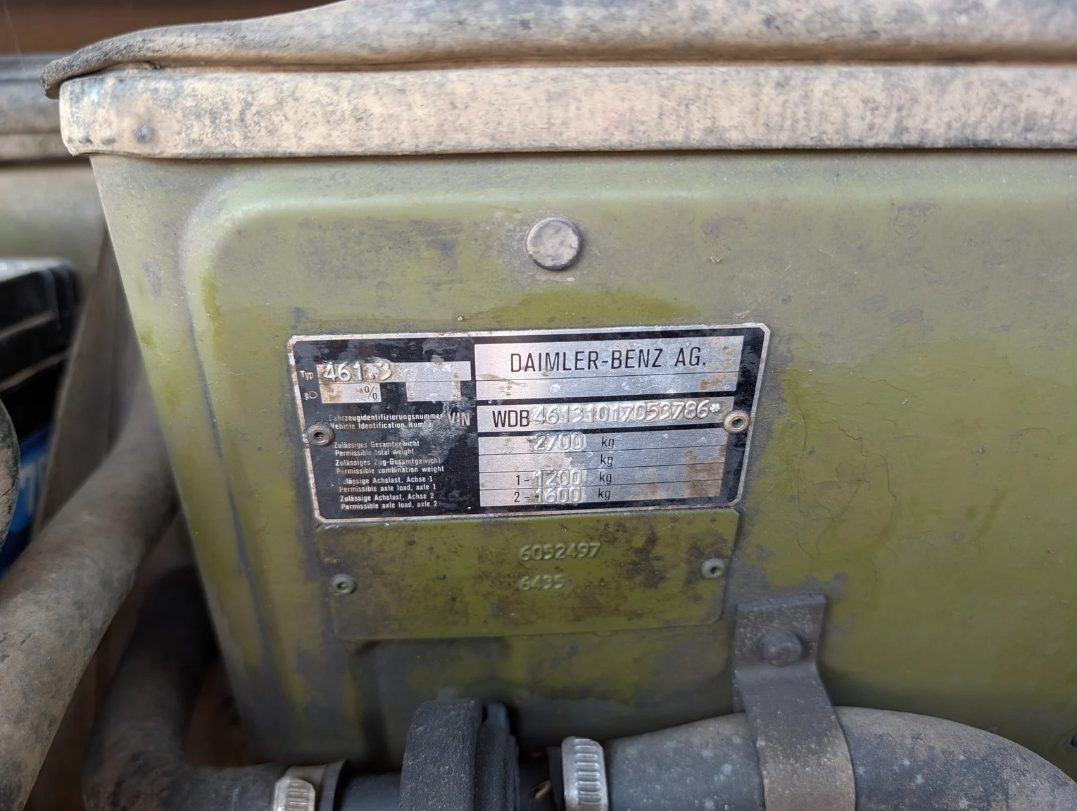 Documentation for 1987 Mercedes-Benz 240 GD 461 (1)