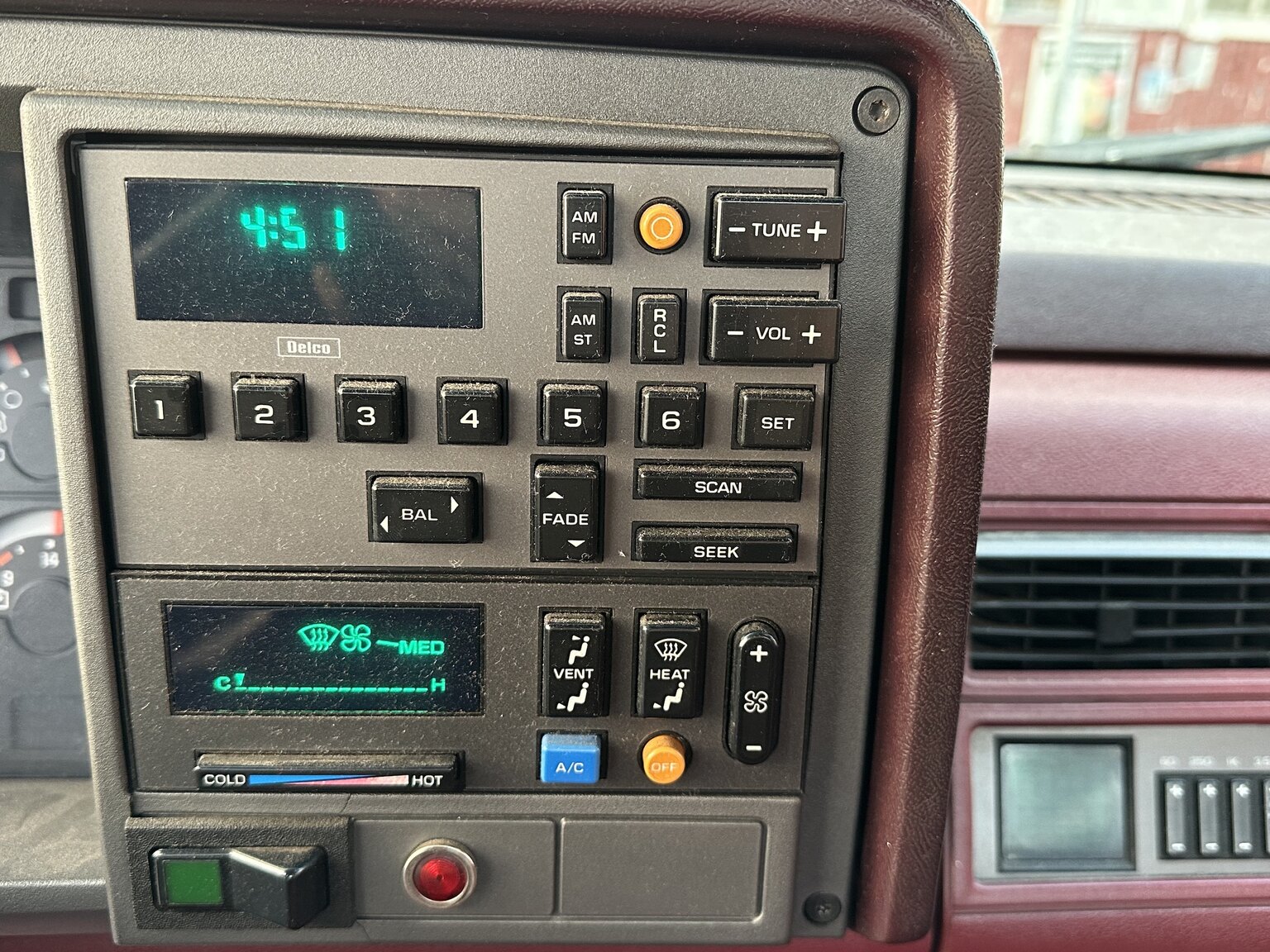 Interiörbild 1989 Chevrolet C1500 Silverado