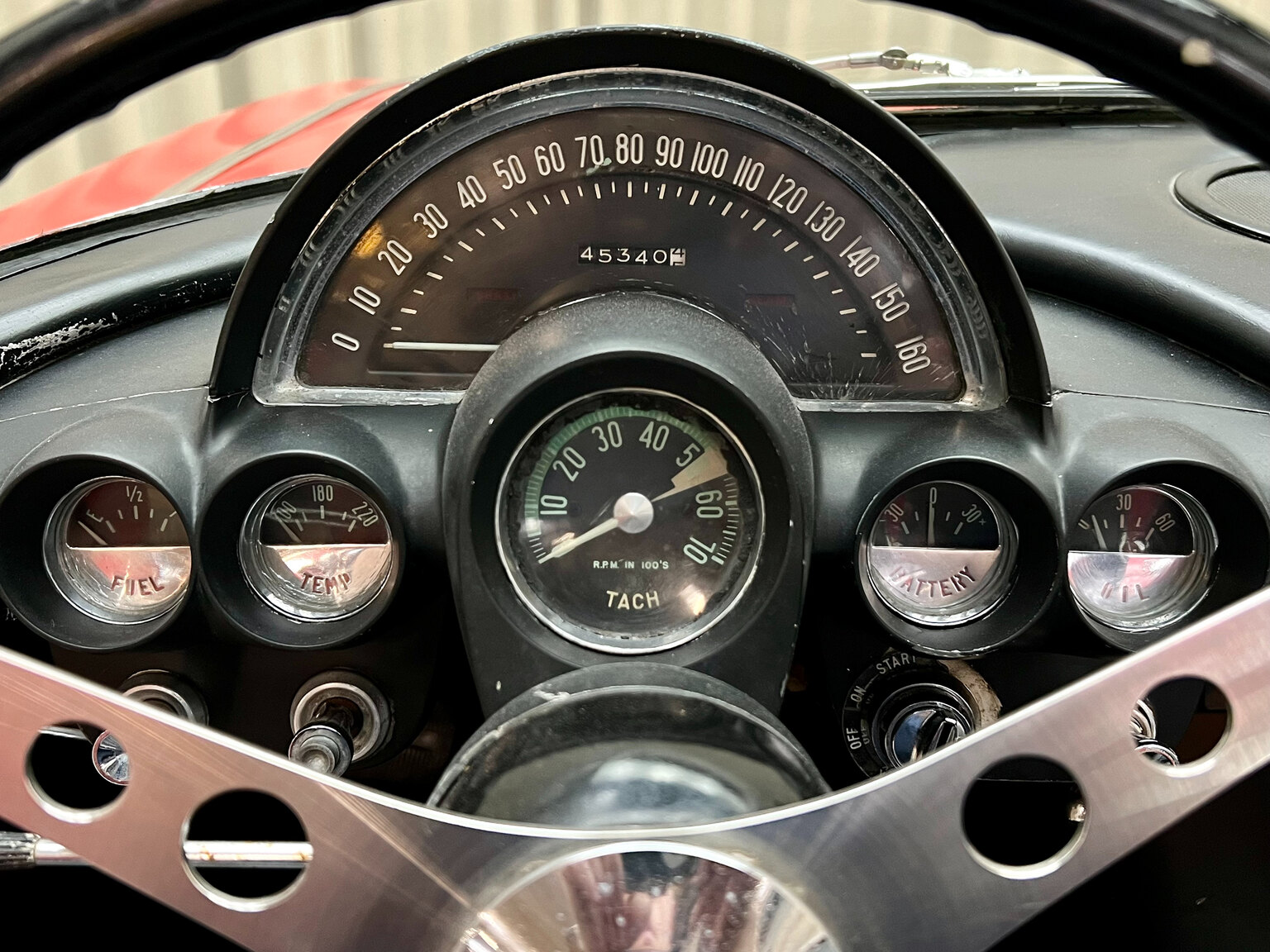 Interiörbild 1960 Chevrolet Corvette C1