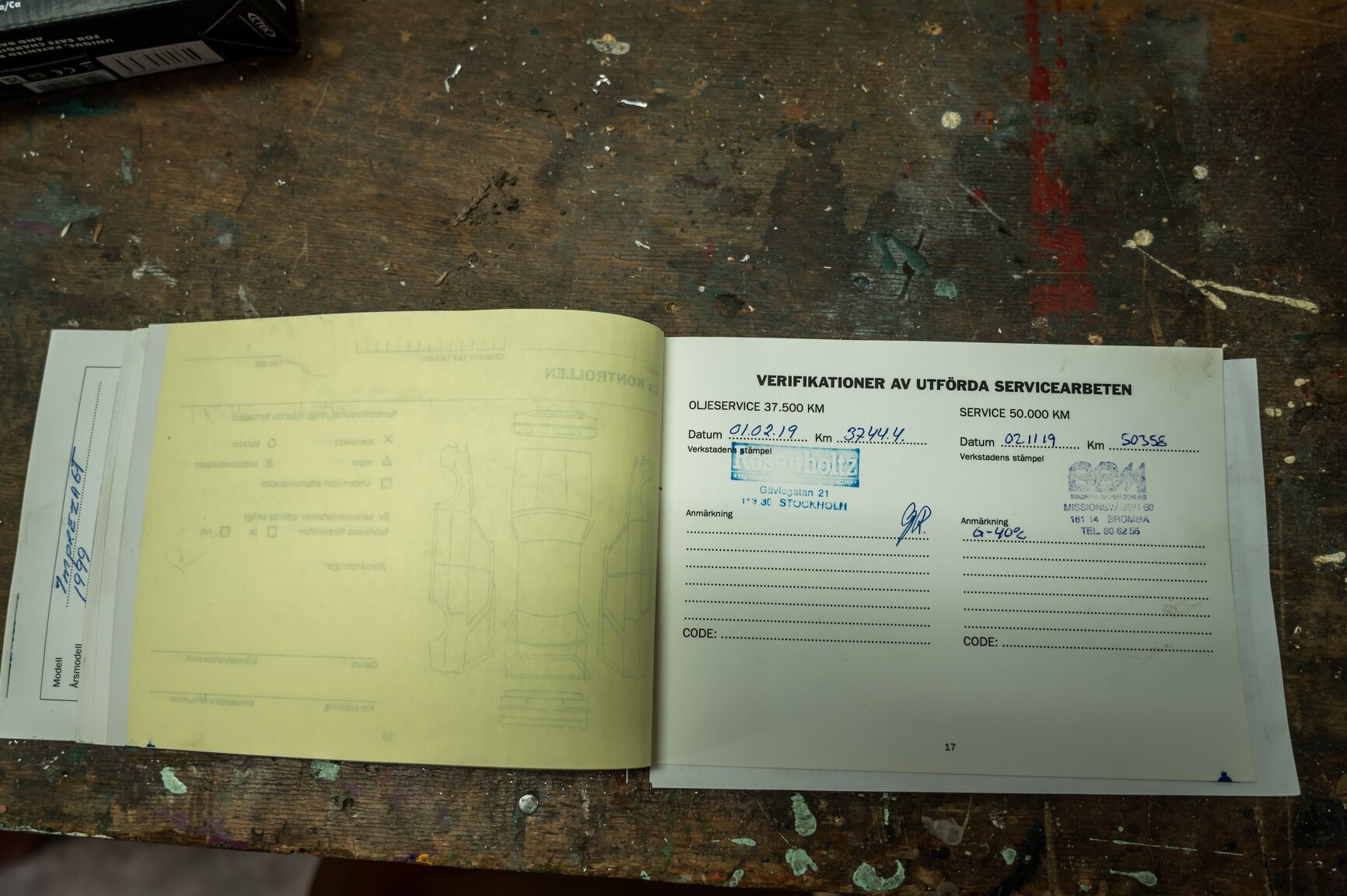 Dokumentation för 1999 Subaru Impreza GT