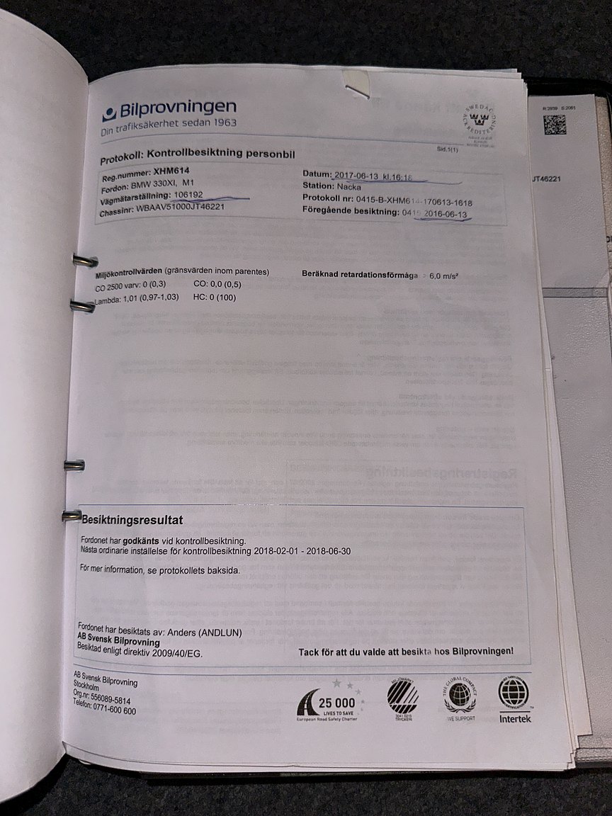 Documentation for 2001 BMW 330Xi