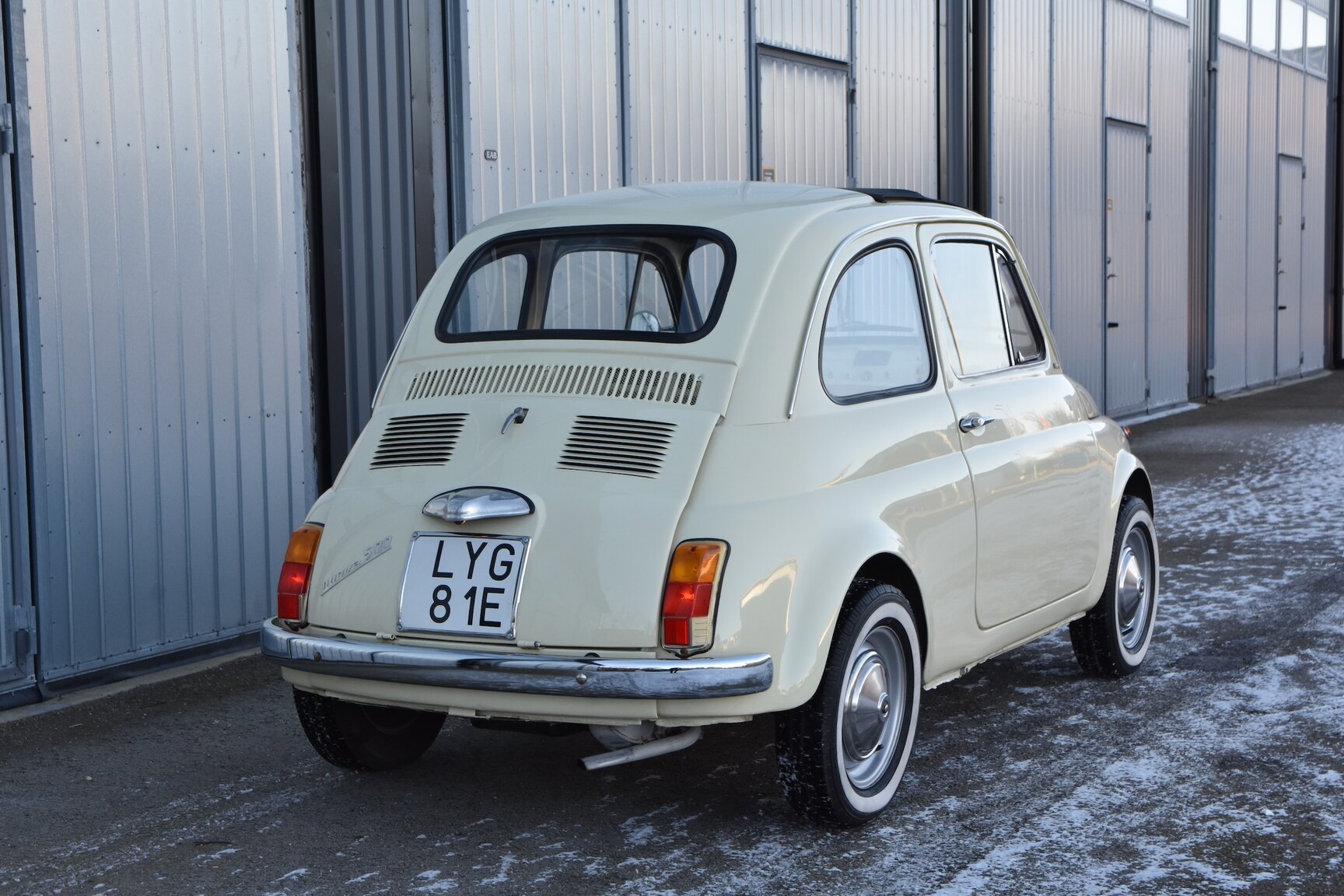 Exteriörbild på 1968 Fiat 500