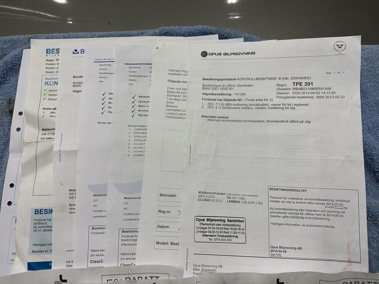 Dokumentation för 1996 BMW 328i Coupé E36 M-Sport (5)